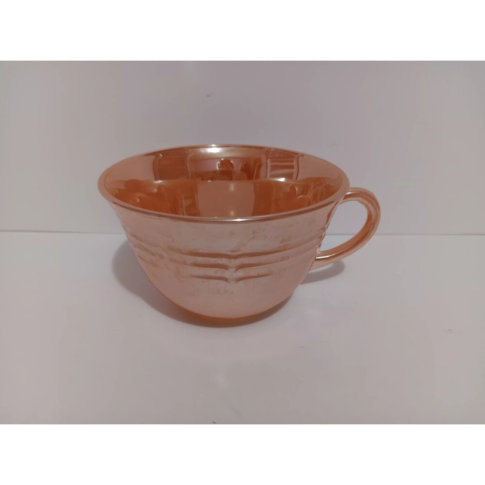 Fire King Peach Lusterware Coffee Tea Cup Vintage - Picture 2 of 11